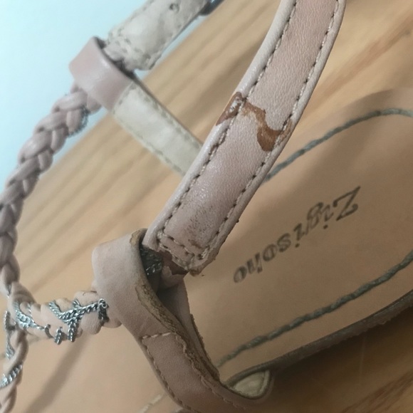 [Zigi Soho] Beige Chain Braided Sandals - Picture 5 of 6